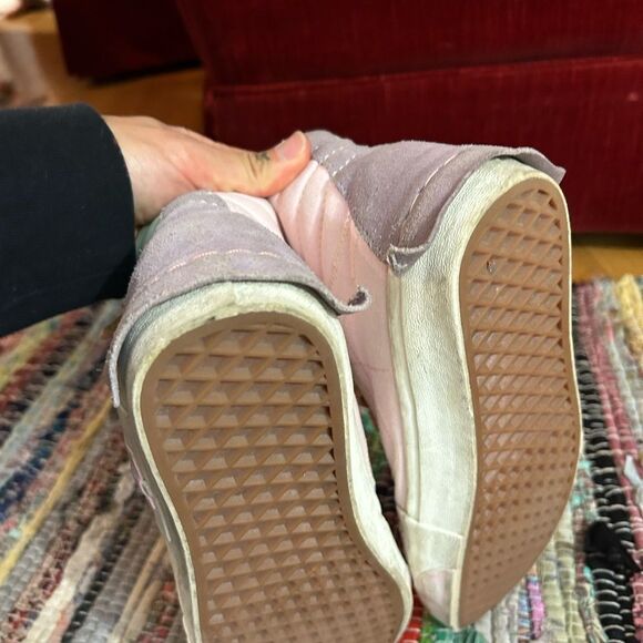 Vans Pastel High Tops Mint Green and Pink High-Top Sneakers Womens 8.5 - Picture 7 of 14